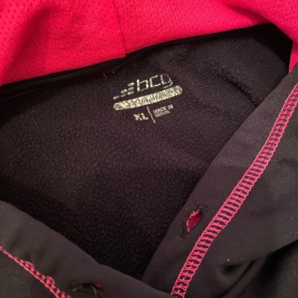 BCG Pullover Hoodie in Black with Pink Trim Size XL - Picture 4 of 6